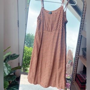 Wild Fable Plaid Midi Dress